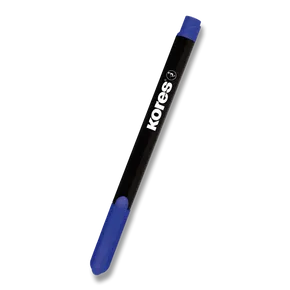 Permanentní popisovač Kores K-Marker tenký modrý